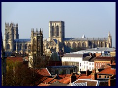 Views from Clifford's Tower towards York Minster